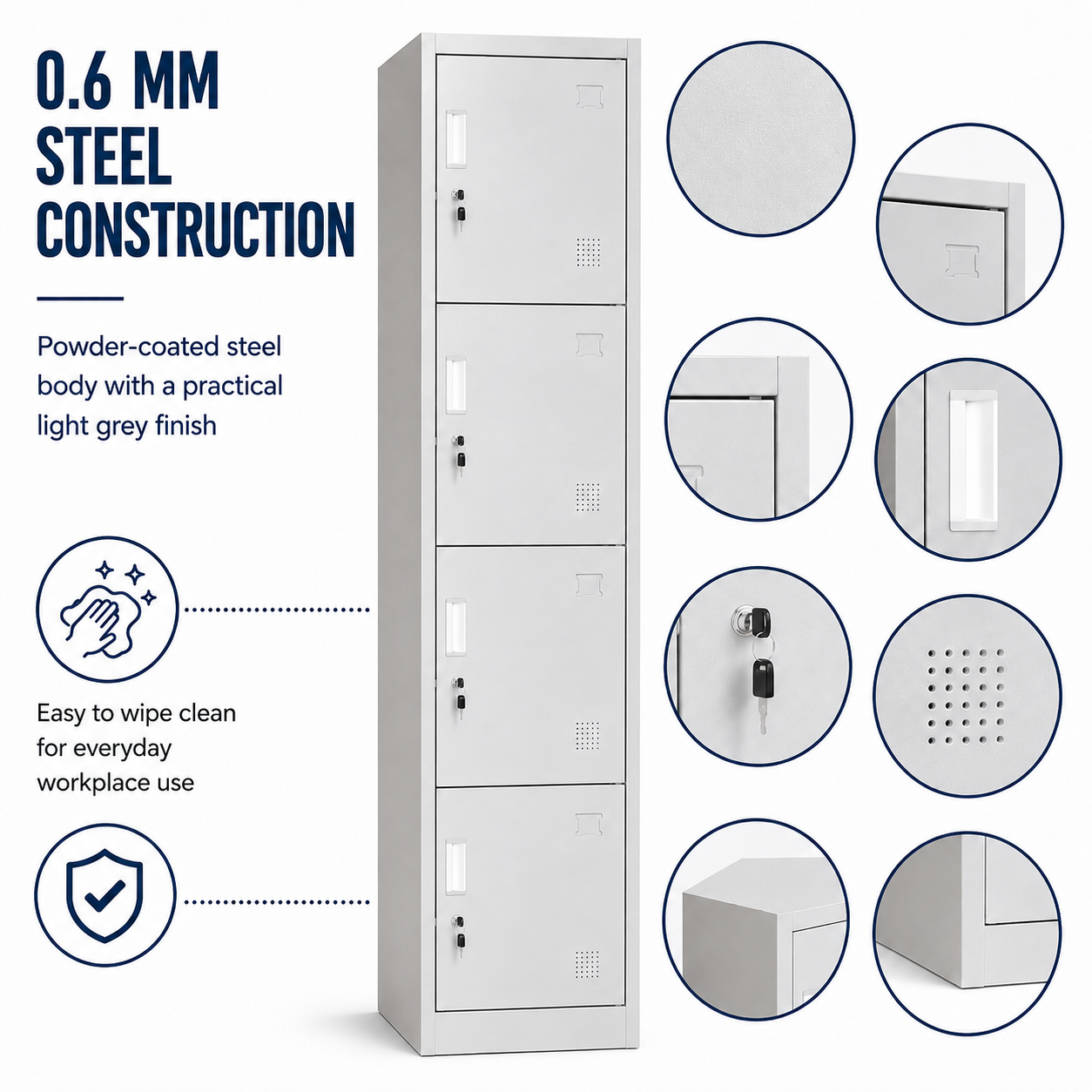 TreeJar 4 door locker Skyland STEL  SSL-4 - view 5